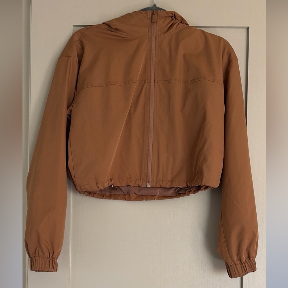 Aritzia The Group Babaton Rust Brown Cropped Activewear Jacket Women’s XS